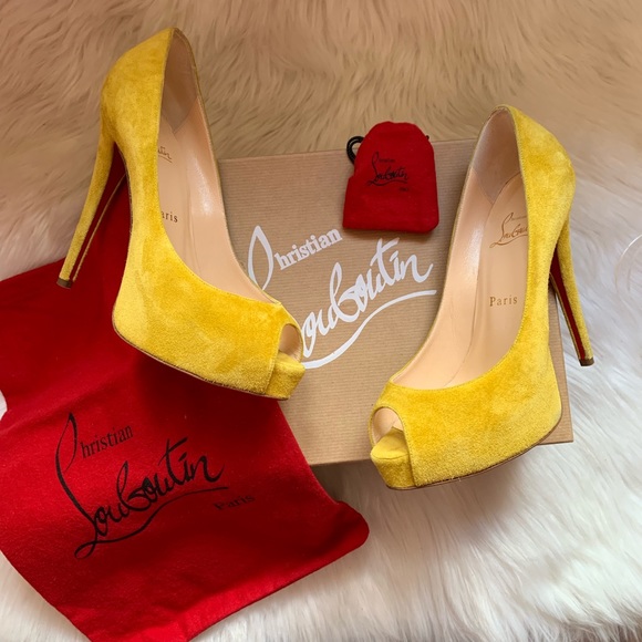 Christian Louboutin Shoes - Final sale! CHRISTIAN LOUBOUTIN Velour Suede Pumps